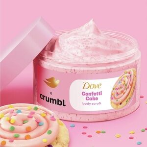 Dove Crumbl Exfoliating Body Scrub Confetti Cake, 15 oz